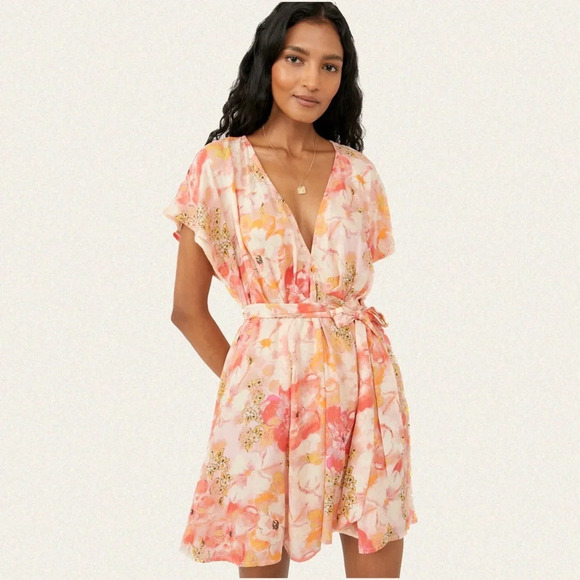 Free  People Freddy Tie Mini Dress - Women’s XS - Picture 2 of 12